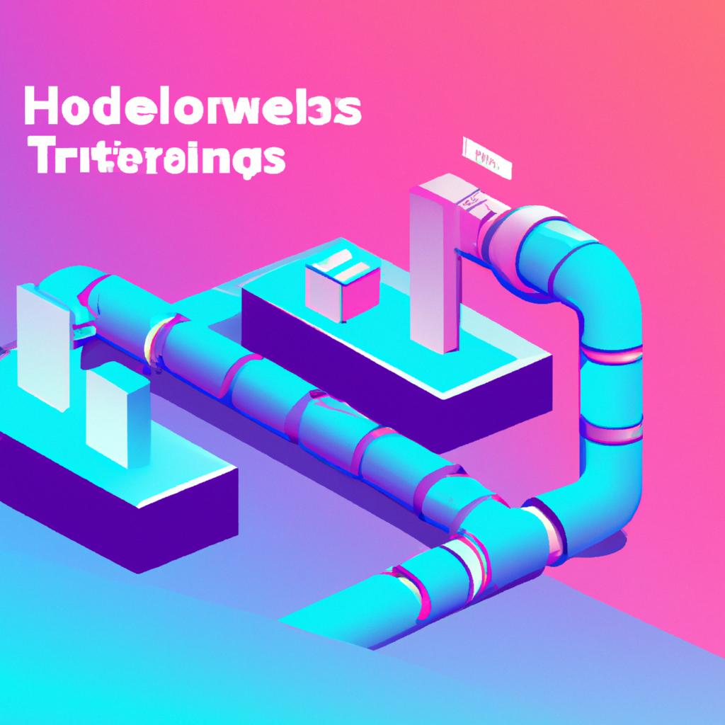 stylized diagram of modular components and data pipes